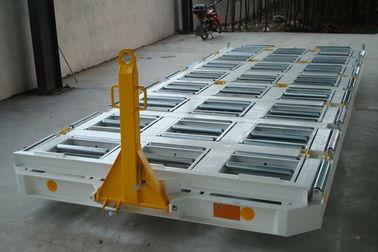 중국 다기능 콘테이너 깔판 Dolly 120 x 80 x 5 직사각형 관 견인봉 협력 업체