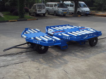 중국 안정되어 있는 화물 인형 트레일러, 강철 깔판 인형 파란 색깔 회전 테이블 유형 협력 업체